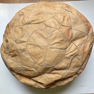 Egyptian Leather Pouf Seat